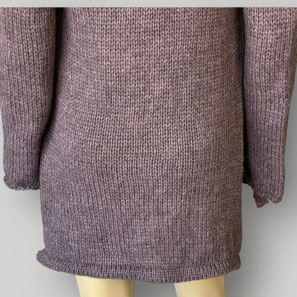 Helen Welsh Vintage Mohair Wool Blend High Side Slit Open Cardigan Size M Purple - Picture 11 of 16